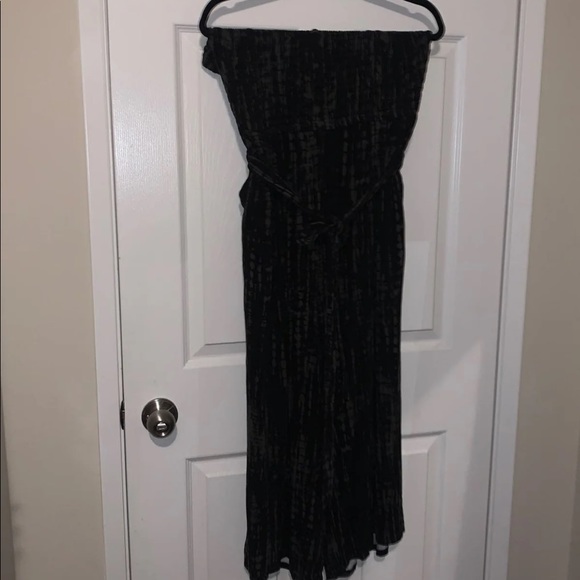 Torrid Olive and Black Tie Dye Jumpsuit - Picture 3 of 5